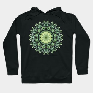 Summer Green Leaf Mandala Hoodie